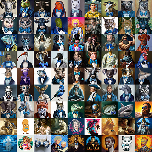 selection of custom PFPs for social media
